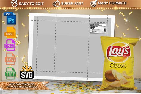 Customized Chip Bag Template